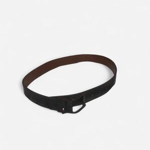 Tommy Hilfiger Black and Brown Leather Belt
